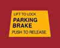(image for) Parking Brake Decal (Large Frame)